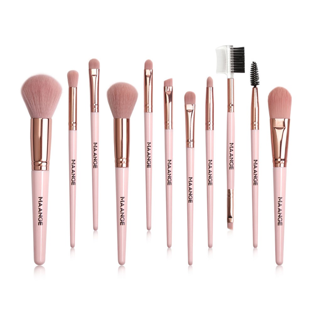 11PCS Set Cọ trang điểm/bộ cọ trang điểm cá nhân set cọ trang điểm Cọ trang điểm đánh phấn mắt chất lượng cao，Cọ Trang Điểm Lông Siêu Mềm Thiết Kế Nhỏ Gọn Dùng Đánh Phấn Mắt MAGEFY Makeup Brushes Set