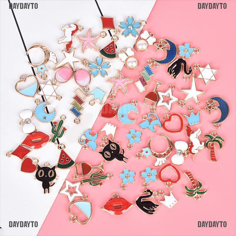 Set 60 Mặt Dây Chuyền Tráng Men Hỗn Hợp DIY