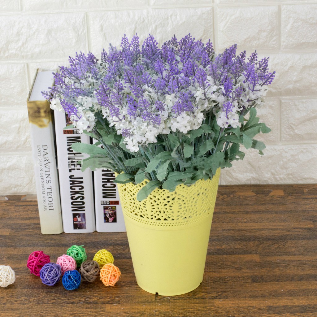 Nhánh Hoa LAVENDER 4 Màu - Hoa Gỉa Cao Cấp nhân tạo cắm trang trí phòng ốc, nhà cửa, decor chụp ảnh siêu xinh [B6-D2]