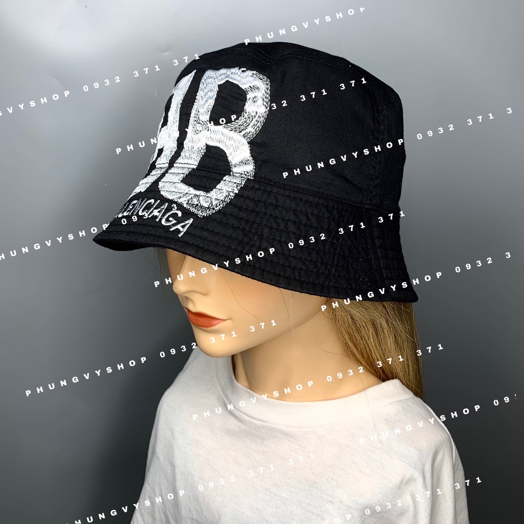[Mã FAMARAL1 giảm 10K đơn 50K]Mũ CỤP cực hot unisex nam nữ- THÊU B ĐỐI XỨNG - nón sụp bucket tai bèo