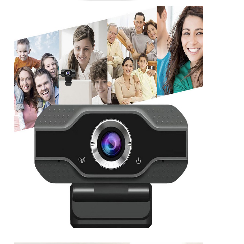 Webcam góc rộng Full HD 1080P 130 ° cho cuộc gọi video HD cho máy tính xách tay có micrô và sử dụng cổng USB | BigBuy360 - bigbuy360.vn