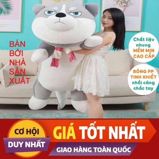 Gấu bông chó husky cao cấp/gấu bông to chất liệu cao cấp an toàn cho da