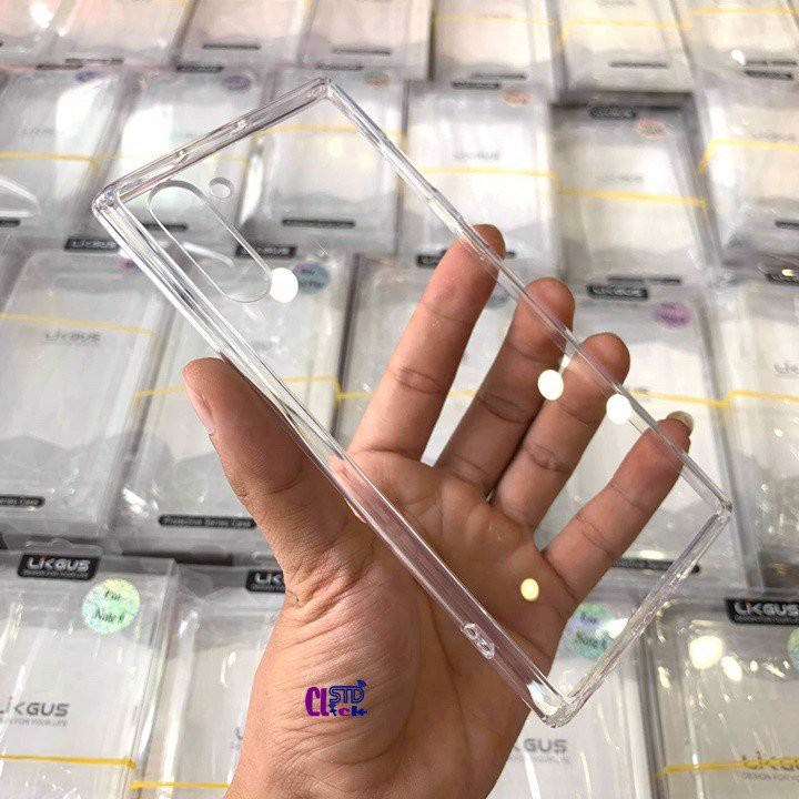 Ốp Lưng Chống Sốc Samsung Galaxy Note 10, Note 10 Plus, Hiệu Likgus Trong Suốt
