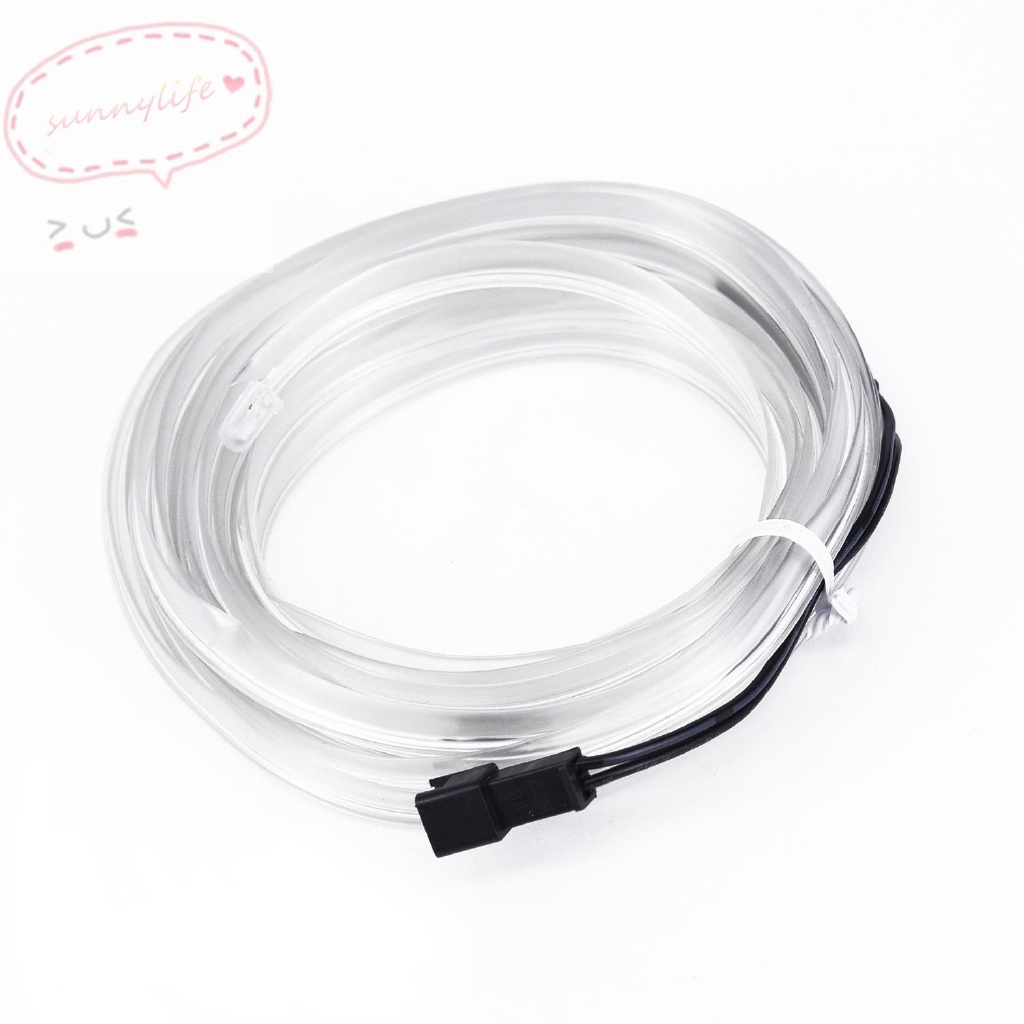 Dây đèn led EL 3m trang trí nội thất xe hơi đẹp mắt