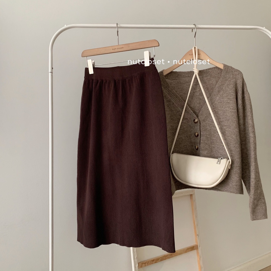 Chân váy len dài cạp chun _ CV0049 | BigBuy360 - bigbuy360.vn