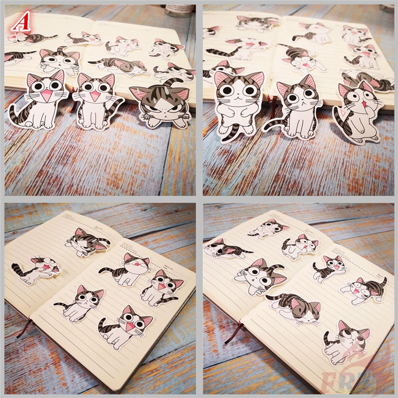 Sticker dán trang trí hình mèo dễ thương chống nước xinh xắn dễ thương