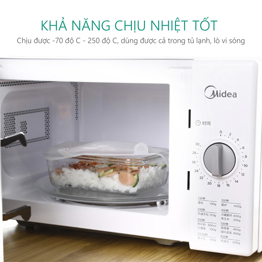 [Set 6 Nắp] Bộ Nắp Đậy Thực Phẩm Silicagel Chịu Nhiệt, An Toàn Tuyệt Đối