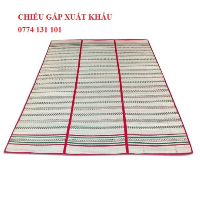 CHIẾU CÓI GẤP XUẤT KHẨU UZU CAO CẤP [SIZE 1m6X2m0] [có thể gấp đôi hoặc gấp 3]