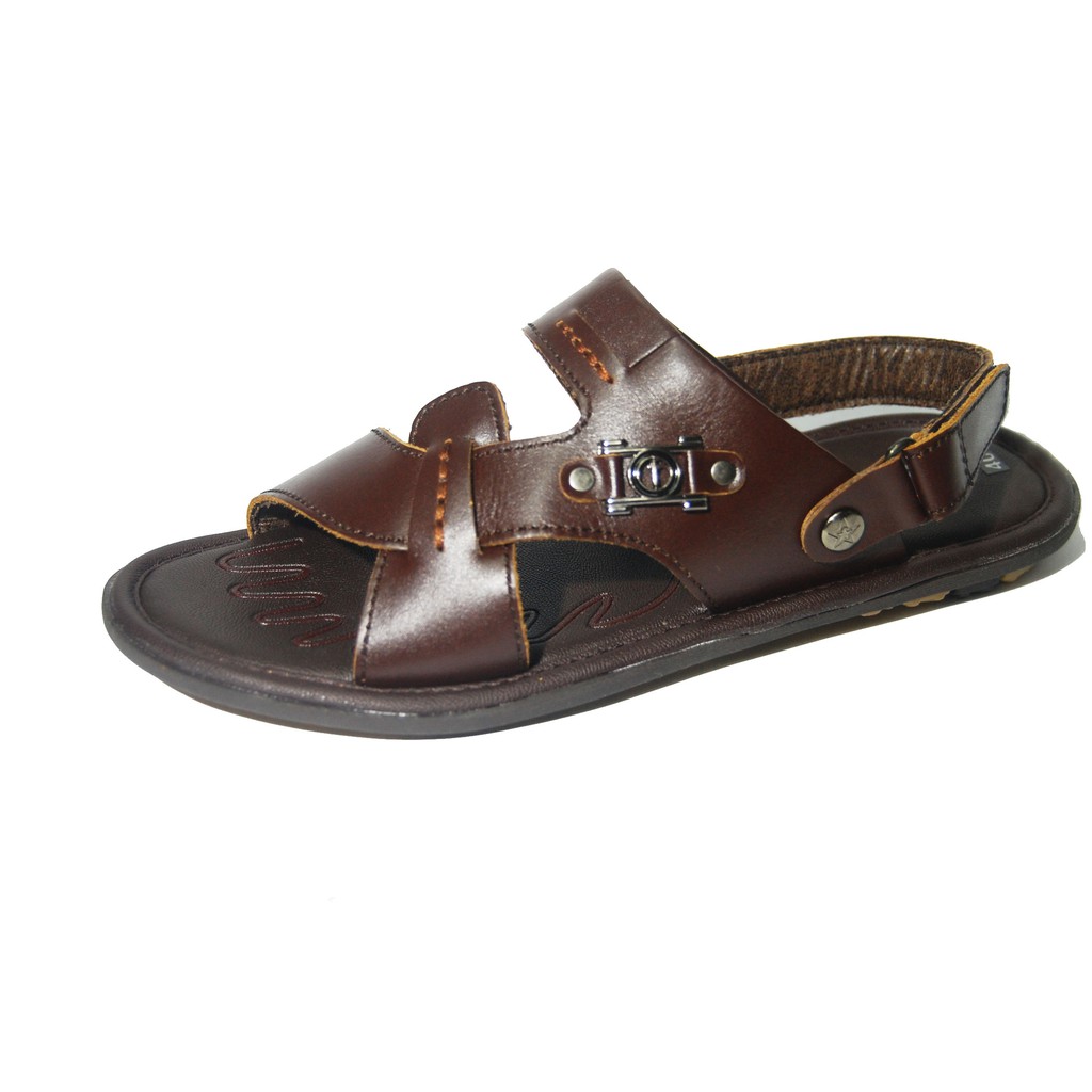 Sandal dép nam da bò thật. Bảo hành 12 tháng. MS: SD 13