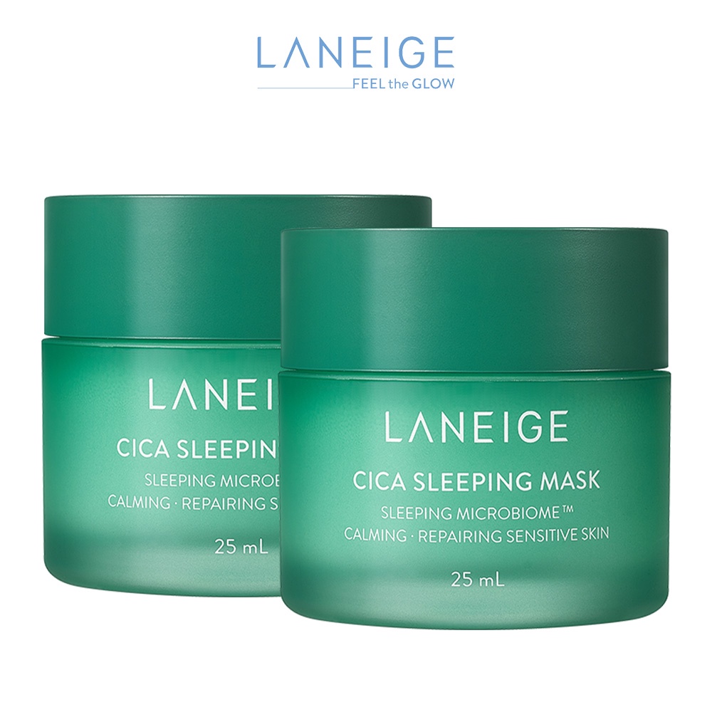 Bộ 2 Mặt nạ ngủ phục hồi và nuôi dưỡng da LANEIGE Cica Sleeping Mask EX 25ML x 2