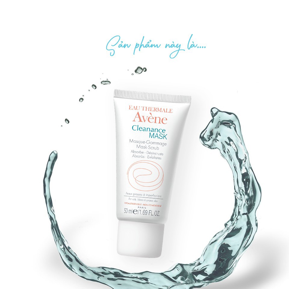 Avène Cleanance Masque Gommage Mask Scrub - Mặt Nạ Tẩy Da Chết Giảm Dầu 50ml