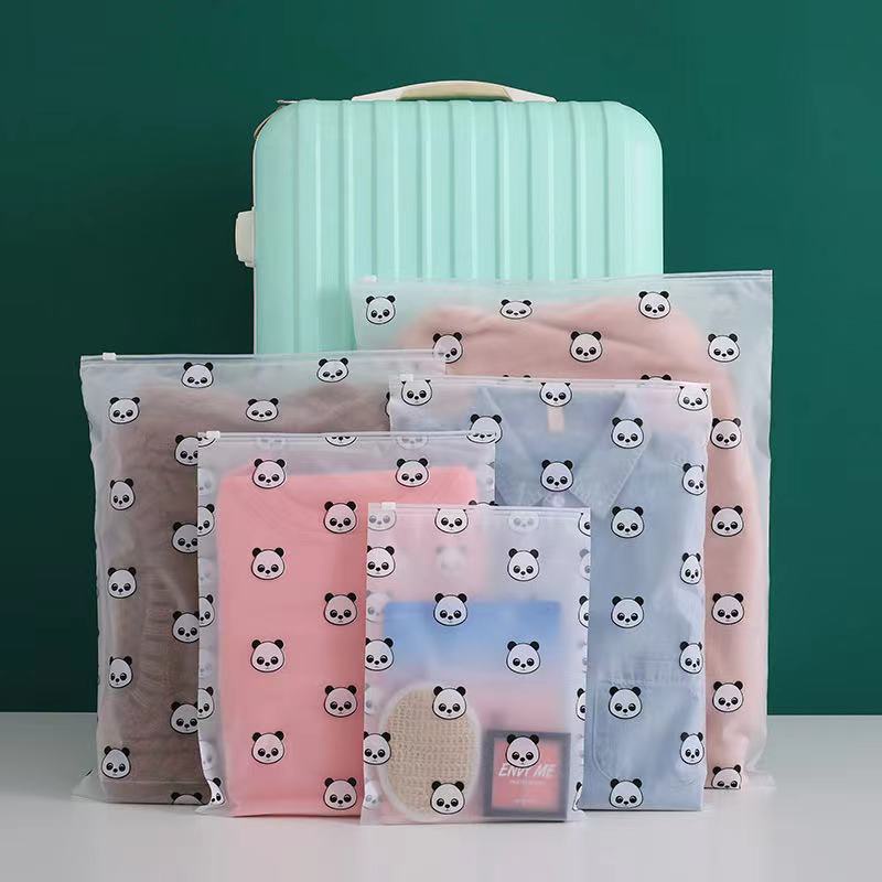 Frosted zipper bag underwear clothing packaging plastic ziplock bag