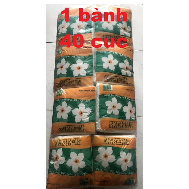 1 BÀNH GIẤY VUÔNG BÔNG MAI 40 CỤC KÍCH THƯỚC 30CM * 30CM