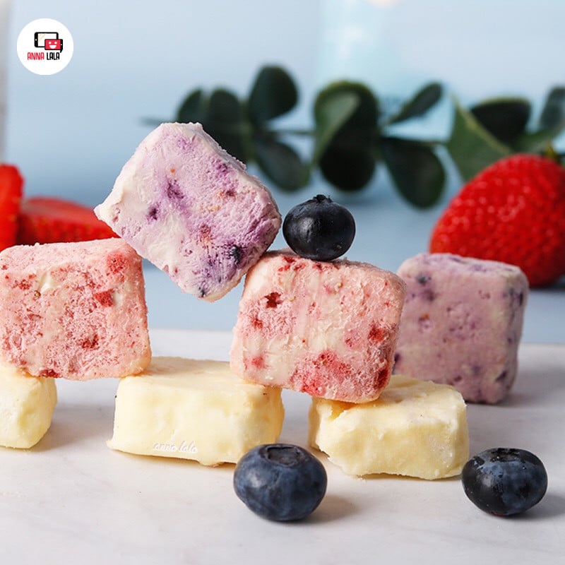 Sữa chua khô hoa quả sấy lạnh nhiều vị gói 45gram