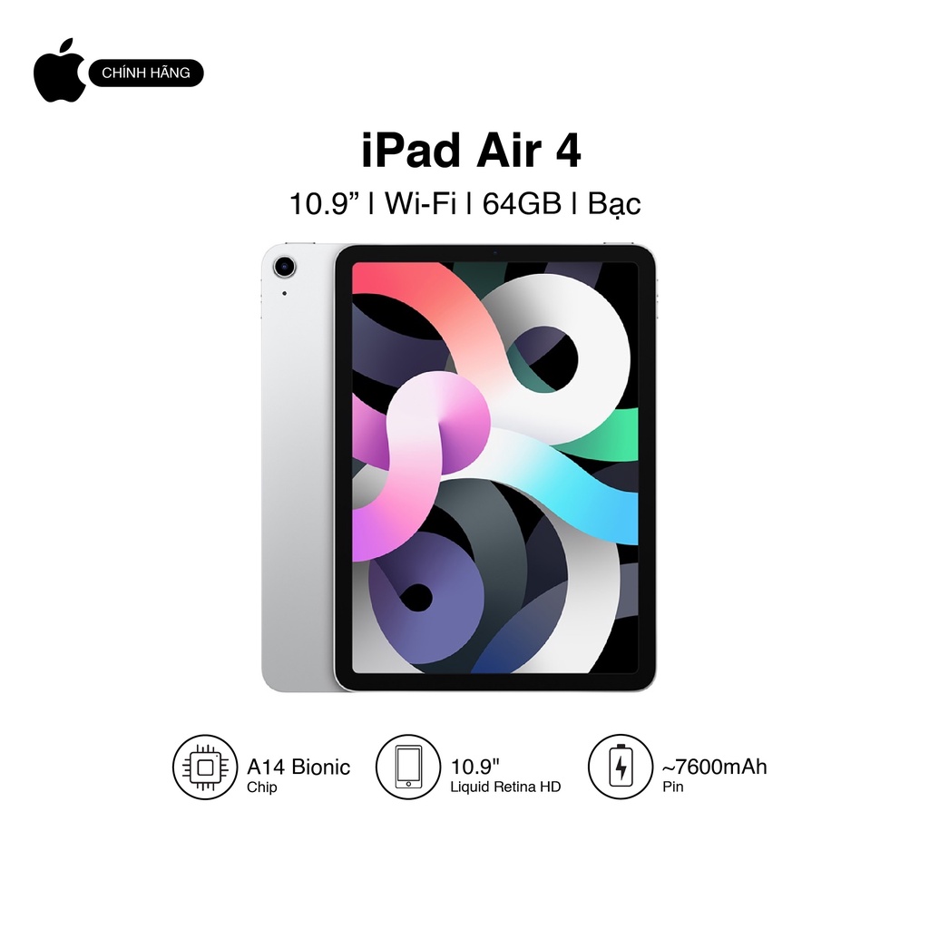 Máy tính bảng Apple iPad Air 4 10.9-inch Wi-Fi Cellular 64GB - Hàng chính hãng VN/A | WebRaoVat - webraovat.net.vn