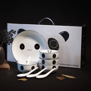 set bát đĩa thìa đũa dễ thương