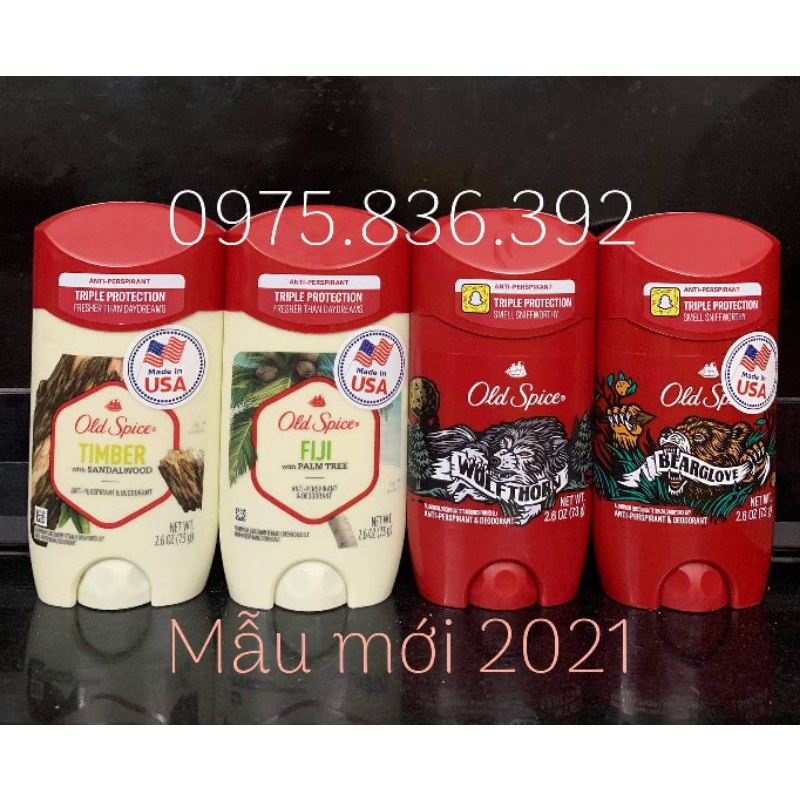 Sáp khử mùi Old spice Mỹ hàng chính hãng mẫu mới