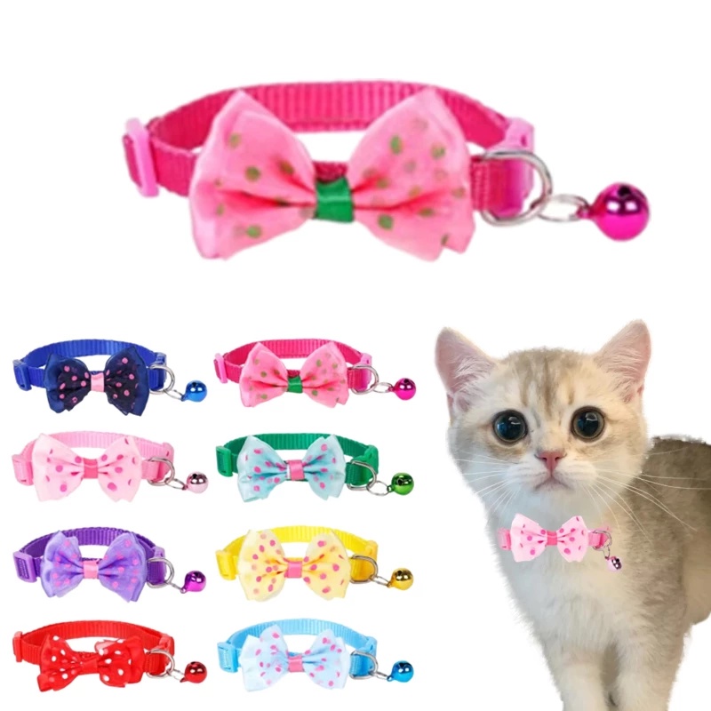 &lt;cutepethome&gt;Vòng Đeo Cổ Có Gắn Chuông Kiểu Dáng Thời Trang Dùng Cho Thú Cưng