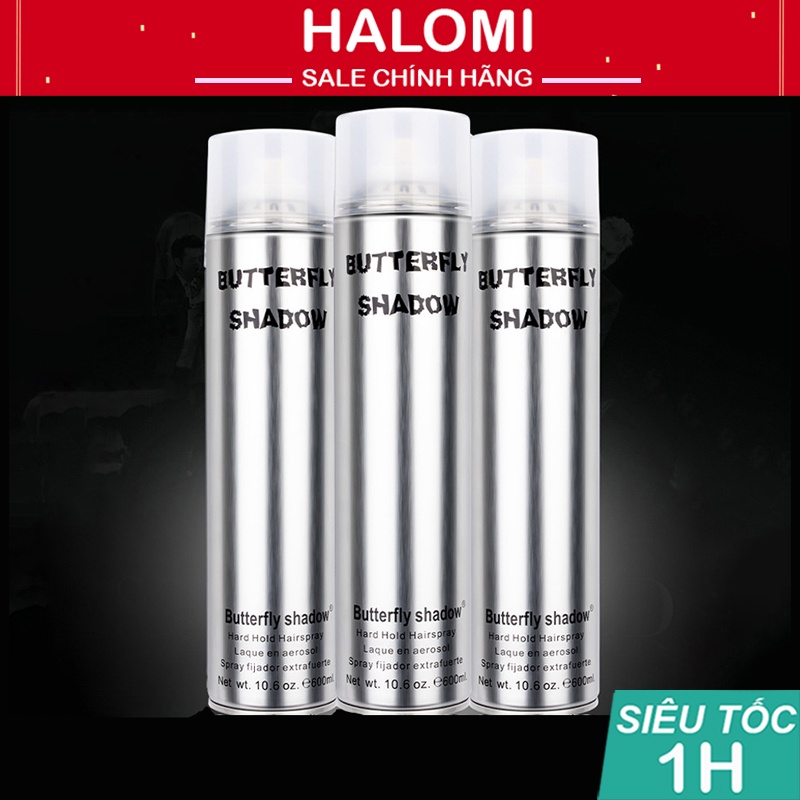 Gôm xịt tóc Butterfly shadow chai lớn 600ml chính hãng hàng loại 1