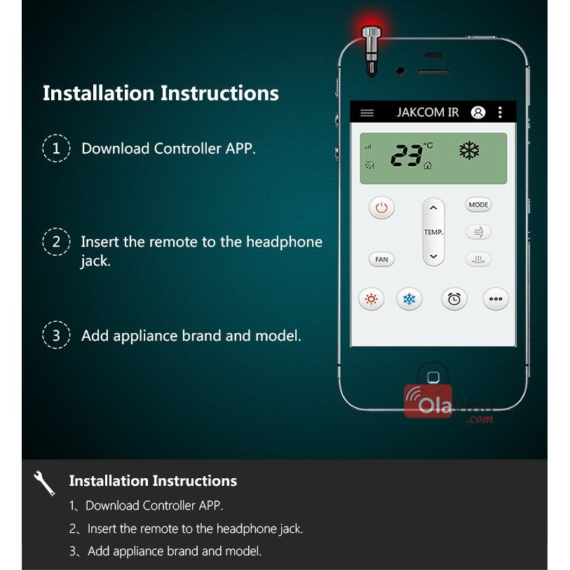 Mắt điều khiển hồng ngoại JAKCOM cho điện thoại iphone