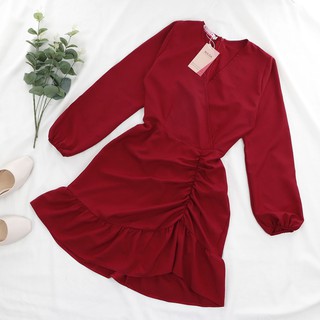 Đầm nhún đuôi cá dài tay RD065