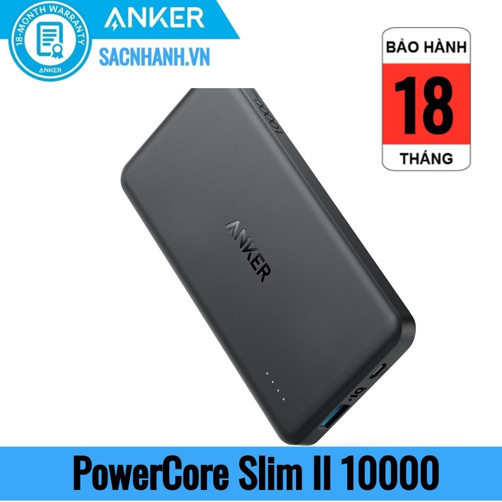 Pin Dự Phòng Anker PowerCore II Slim 10000mAh - A1261