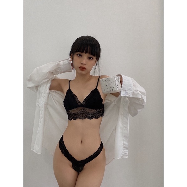 Áo Bralette Ren Dreamy Black - Lilace.studio Tự Thiết Kế ( Tặng kèm mút ) | BigBuy360 - bigbuy360.vn