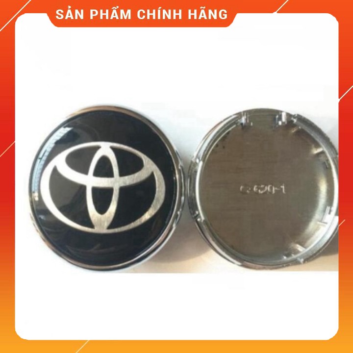 Logo chụp mâm, ốp lazang bánh xe ô tô Toyota đường kính 60mm SM