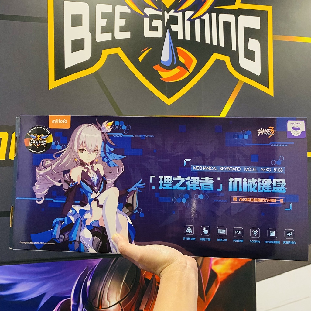 Bàn phím cơ AKKO 5108S Honkai Impact 3rd – Bronya Zaychik