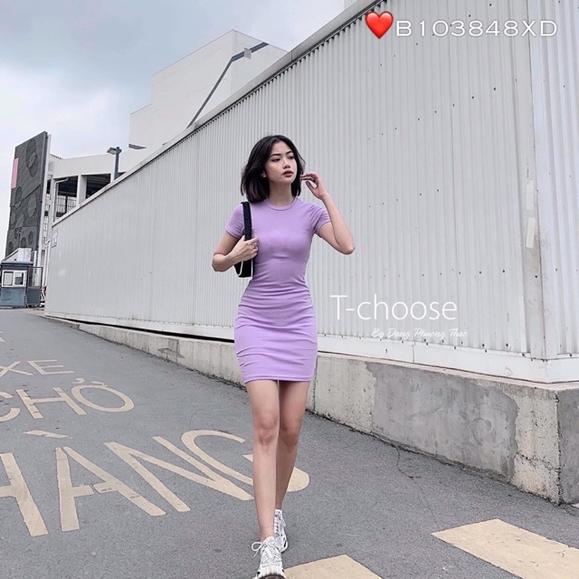 ĐẦM BODY TAY NGẮN