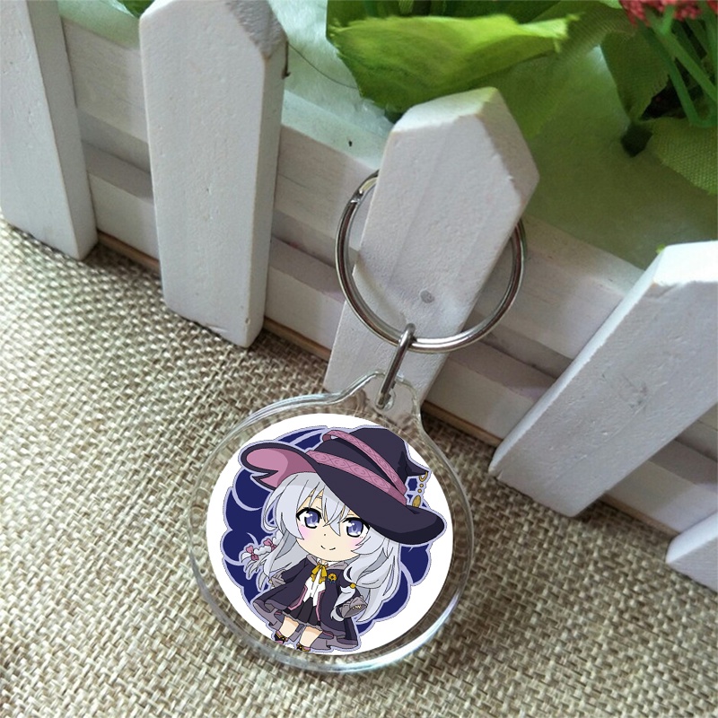 ( Tròn ) Móc khóa mica IN HÌNH HÀNH TRÌNH CỦA ELENA anime chibi xinh xắn