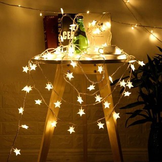 Đen led trang trí hình ngôi sao 6m - có đèn led,dành cho các diệp lễ,sinh nhật ,đám tiệc / Đèn trang trí Noel
