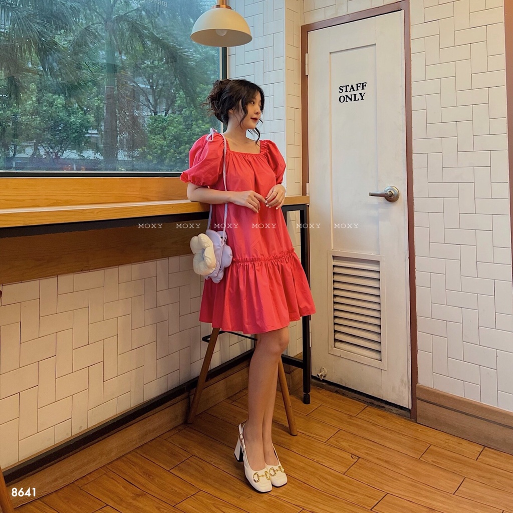 SP008641-Đầm tay phồng