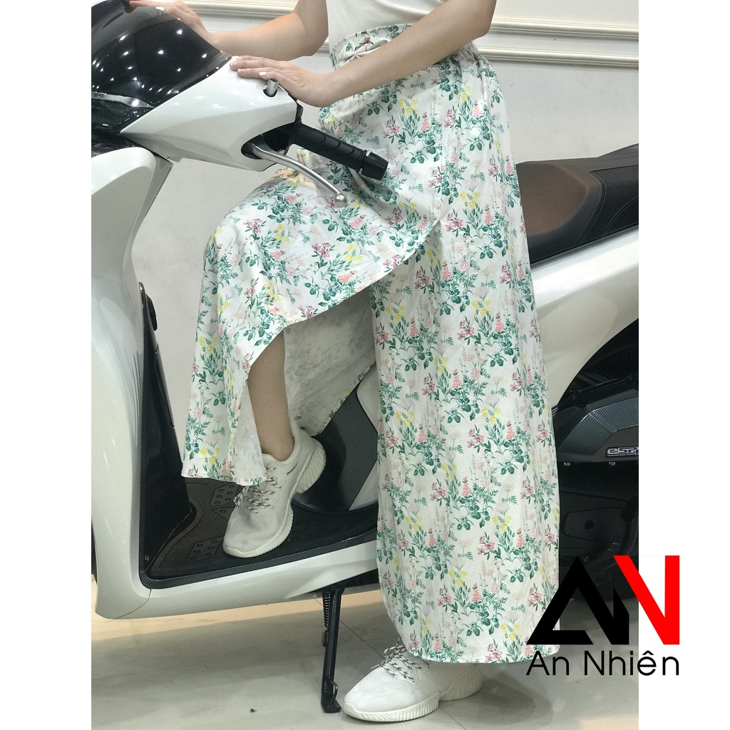 váy chống nắng loại xẻ tà có túi tiện lợi xòe to dài cố định bằng nút bấm + miếng dán