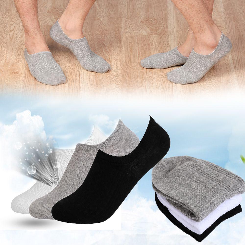 ROWANS Set 1 / 3 Đôi Tất Cotton Co Giãn Cổ Thuyền