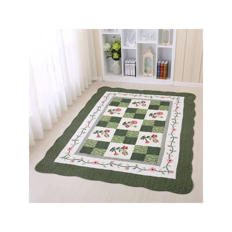 Thảm lót trải sàn 100% cotton mặt dưới có hạt chống trượtThảm lót  200x230 cm