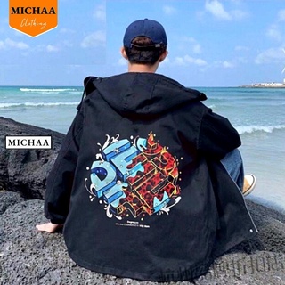 Áo Khoác Bomber Dù DEGREY Nam Nữ Ulzzang Unisex From Rộng Jacket MICHAA