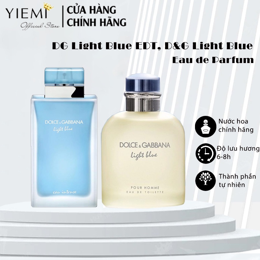 Nước Hoa DG Light Blue EDT, D&G Light Blue For Women, Nước hoa mùa hè dành cho nữ