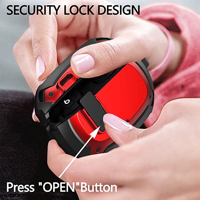 Ốp điện thoại TPU phối da kèm móc khóa bảo vệ an toàn cho Beats Studio Buds 2021