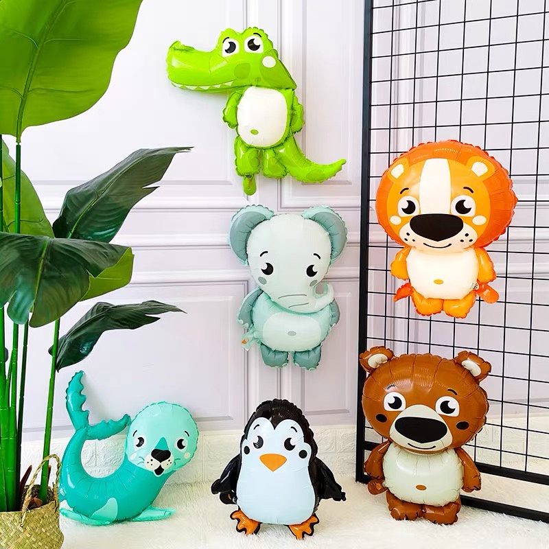 Bóng bay hình con vật dễ thương trang trí sinh nhật thôi nôi đầy tháng bé trai bé gái HAPPYKID BBHCV