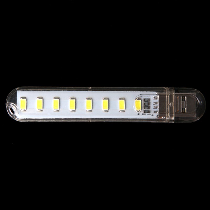 Đèn LED USB di động nhỏ DC5V 8 LED cho máy tính di động tiện ích