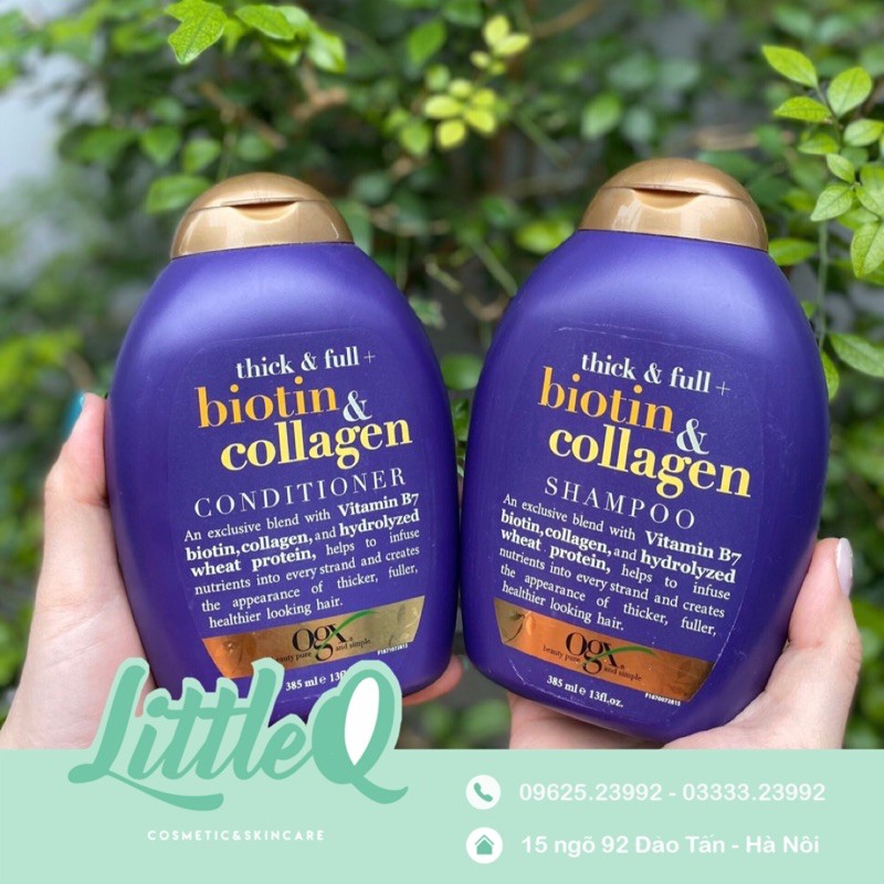 Gội xả Biotin Collagen 385ml hàng chính hãng