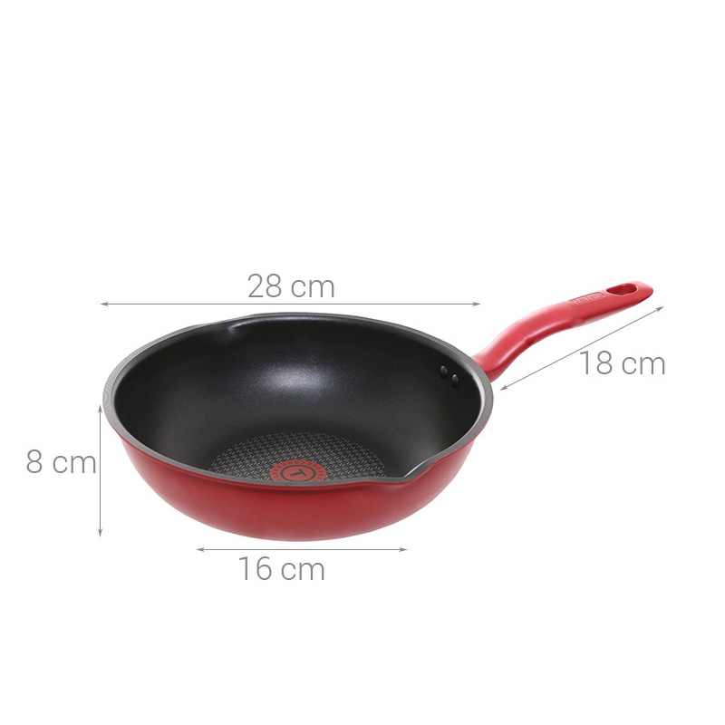 Chảo chiên sâu lòng 28cm đế từ chống dính Tefal So Chef G1358696 - Hàng chính hãng