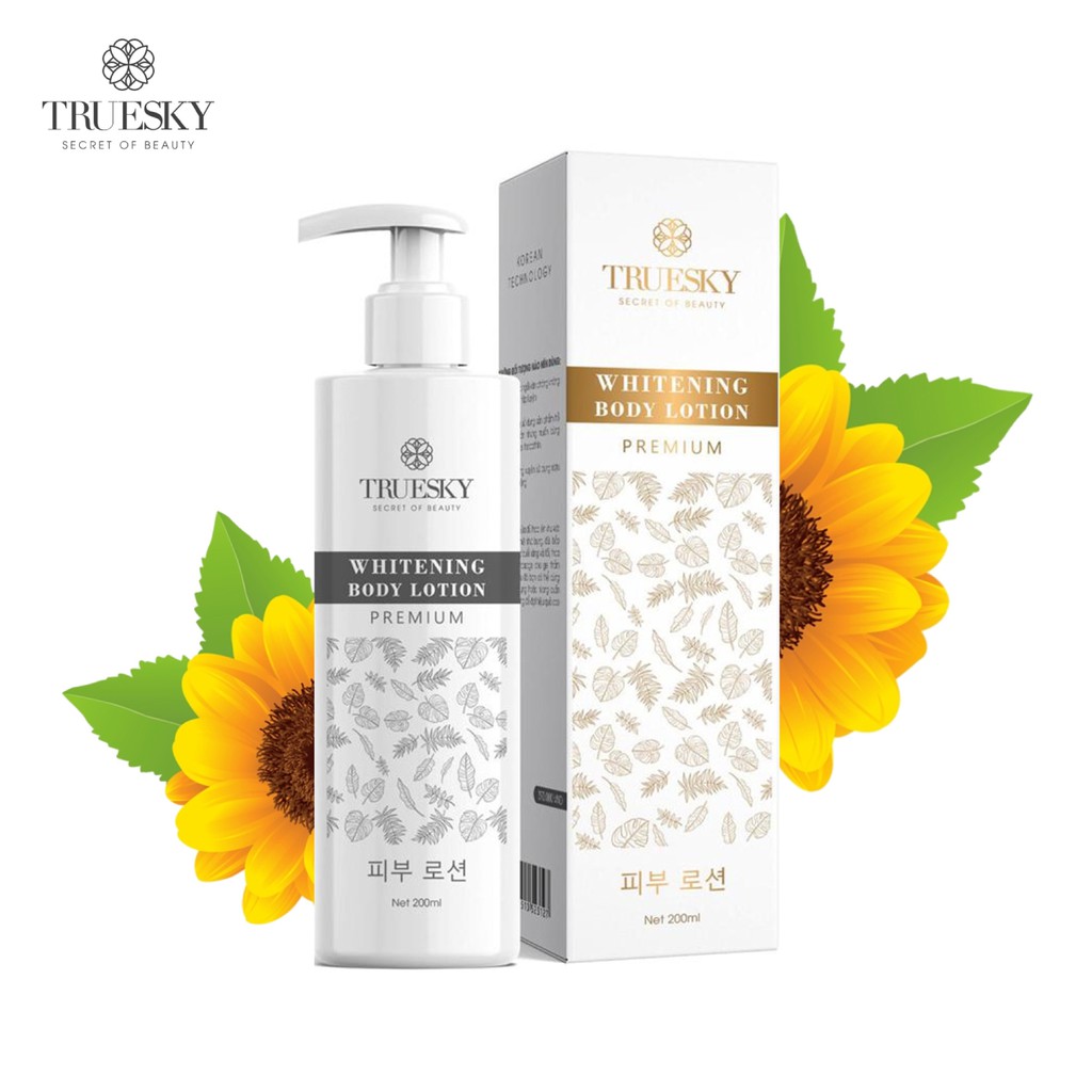 Kem dưỡng trắng da toàn thân Truesky dạng lotion thẩm thấu và dưỡng trắng nhanh 200g - Whitening Body Lotion | BigBuy360 - bigbuy360.vn
