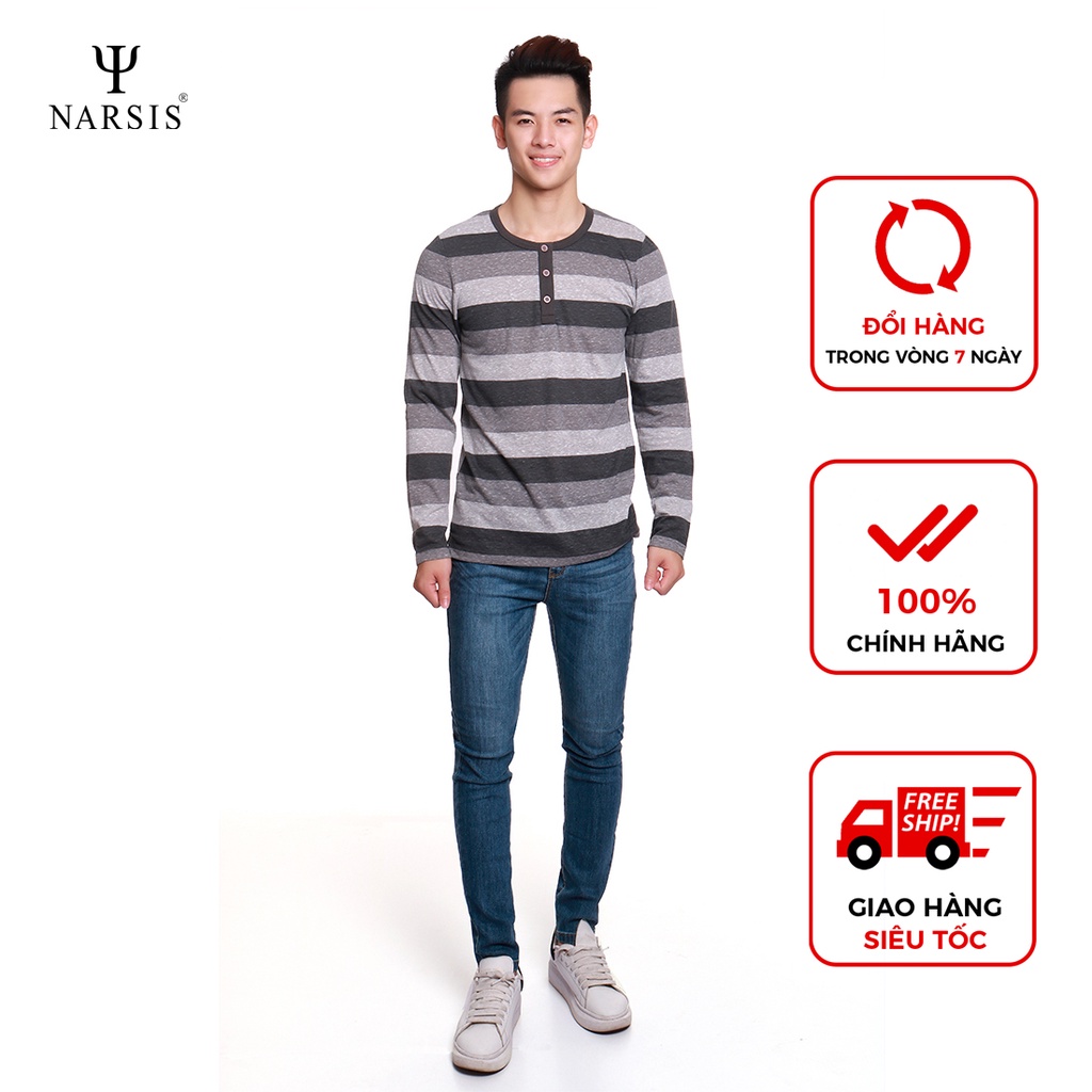 Áo nam thu đông Narsis D5008 dài tay