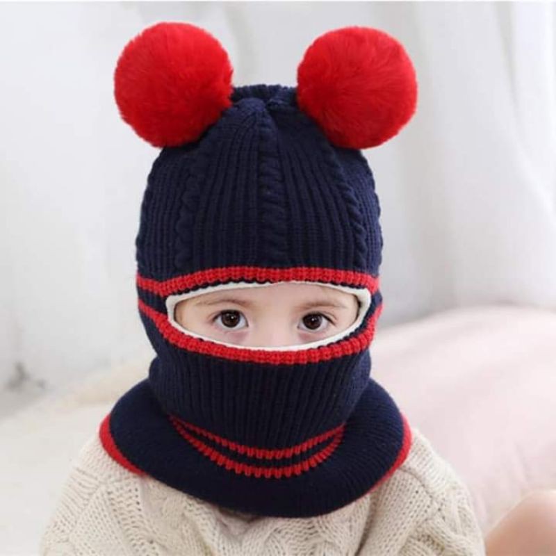 MŨ LEN NINJA CHO BÉ DÀY DẶN ĐÁNG YÊU