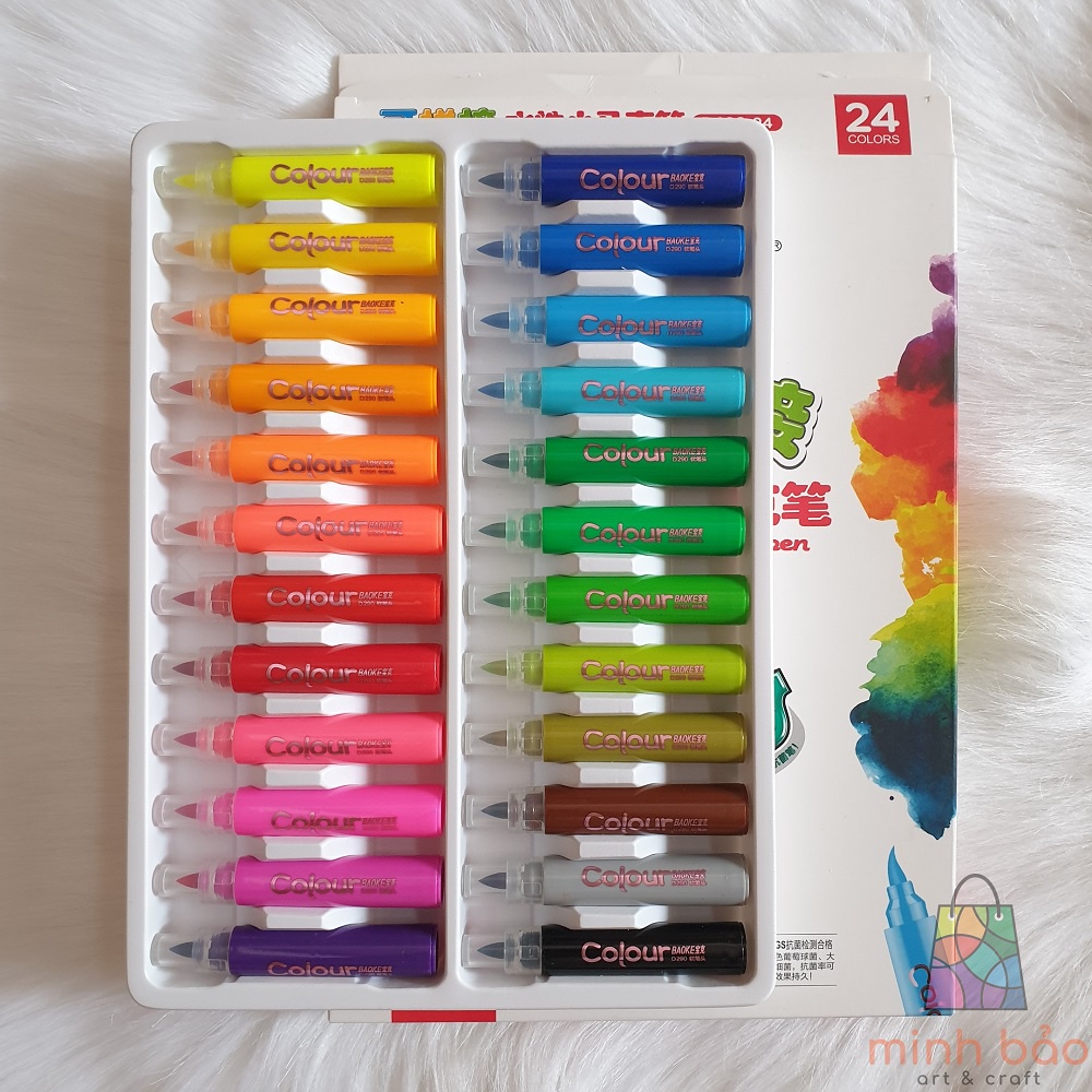 BỘ BÚT MARKER BAOKE DẠNG NƯỚC 12/24/36 MÀU D290