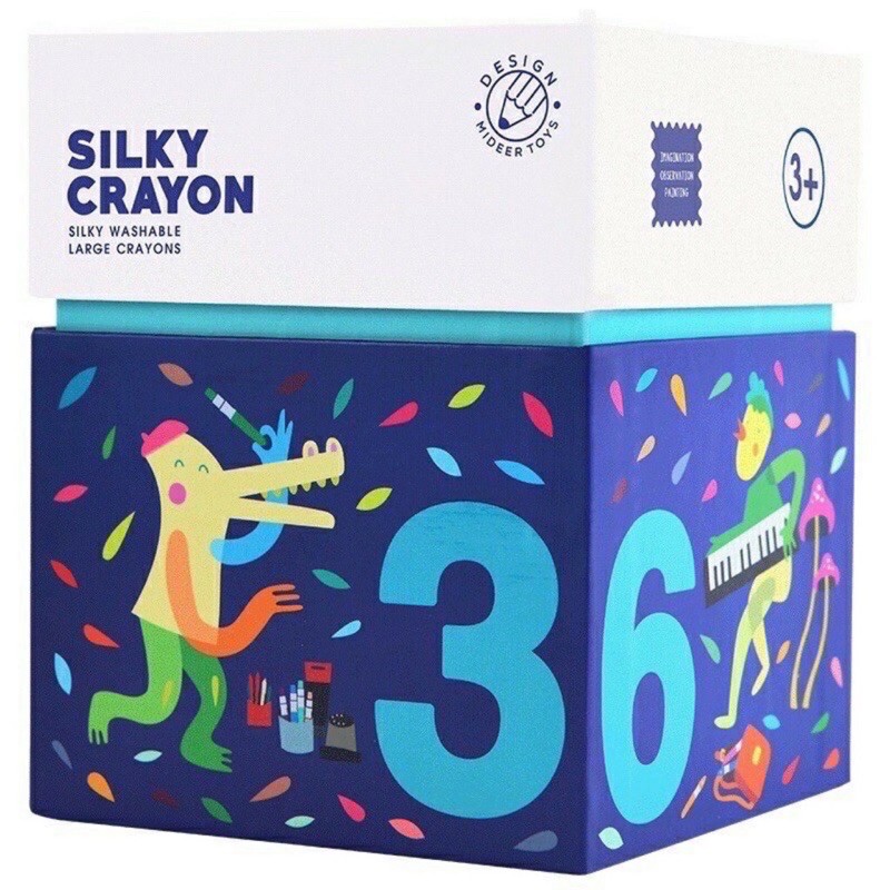 Bút sáp Silky crayon của Mideer- dòng bút sáp An toàn cho bé