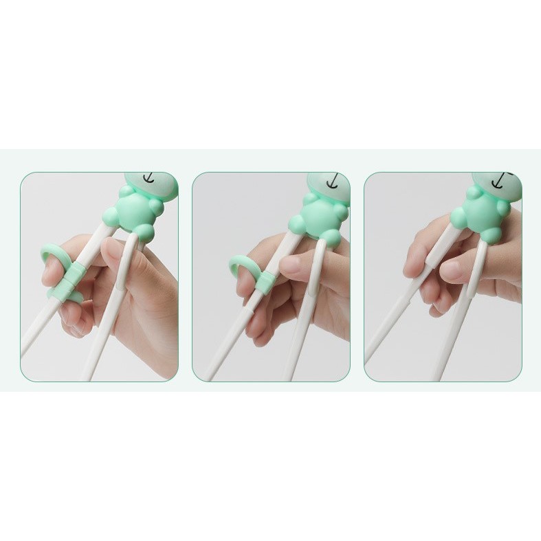 Set bộ dụng cụ tập ăn thìa, nĩa/dĩa và đũa cho bé từ 1 - 5 tuổi