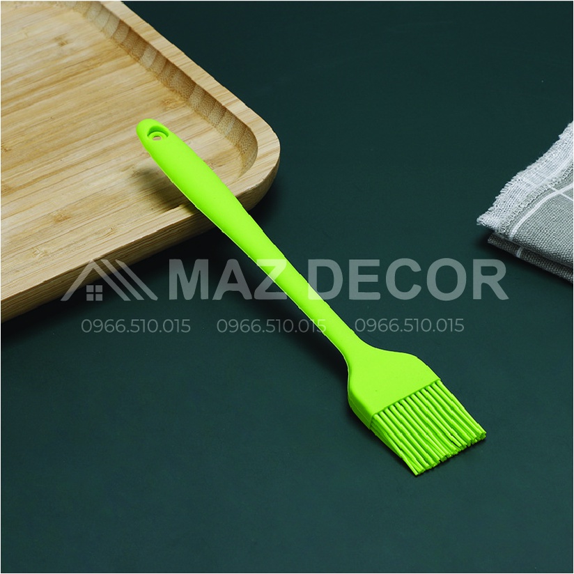 GIÁ SỈ TẠI XƯỞNG Cọ, chổi quét dầu silicon đúc 21cm - Màu sắc ngẫu nhiên Dụng cụ làm bánh: chổi quét dầu mỡ, nước sốt